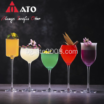 Ato японски кристални класически стъкло за шампанско
